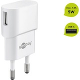 goobay 5W USB-A oplader Wit, 1x USB-A
