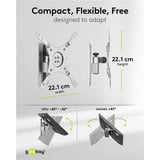 goobay TV Wall Mount Caravan TILT (M), 13 to 43 inch wandmontage  Zilver