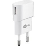 goobay USB thuislader met 1 poort 5W/1,0A Wit