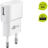 goobay USB thuislader met 1 poort 5W/1,0A Wit