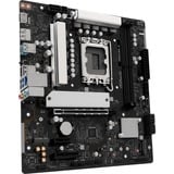 ASRock B860M-X socket 1851 moederbord Zwart/zilver, RAID, 2.5 Gb-LAN, Sound, µATX