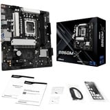 ASRock B860M-X socket 1851 moederbord Zwart/zilver, RAID, 2.5 Gb-LAN, Sound, µATX