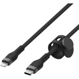 Belkin BOOSTCHARGE PRO Flex USB-C-kabel met Lightning-connector Zwart, 1 m