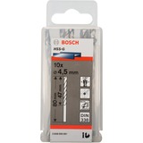 Bosch HSS-G metaalboor, Ø 4,5 mm boren 10 stuks, 80 mm