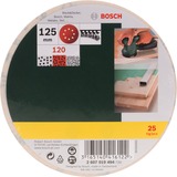 Bosch Schuurbladenset voor excenterschuurmachines 25-delig schuurpapier Korrel 120