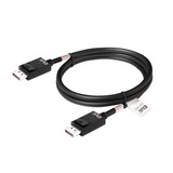 Club 3D Displayport 2.1 VESA DP80 gecertificeerde kabel male-male Zwart, 1,6 meter, 8K 240Hz, 10K 60Hz, 80Gbps