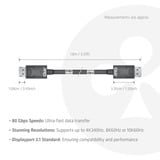 Club 3D Gecertificeerde DisplayPort 2.1 kabel Zwart, 1,6 meter, 10K