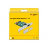 DeLOCK DeLOCK PCIe x1 K 1xRJ45 2,5GB LAN PoE netwerkadapter 
