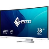 EIZO FlexScan EV3895-WT 37.5" curved monitor Wit, 2x HDMI, DisplayPort, 4x USB-A, USB-C, RJ-45
