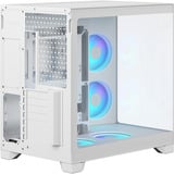 Fractal Design Pop 2 Vision RGB midi tower behuizing Wit | 1x USB-A | 1x USB-C | RGB | Tempered Glass