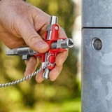 KNIPEX Universele sleutel "bouw" 001106V01 dopsleutel Zilver/rood