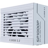 Lian Li SP Platinum modulaire 1000 watt voeding  Wit, 1x 12V-2x6, 2x PCIe, 2x PCIe, Kabelmanagement