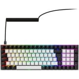 Sharkoon SKILLER SGK50 S2, gaming toetsenbord Wit, BE Lay-out, Gateron Yellow, RGB leds, Hot-swappable