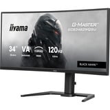 iiyama G-Master Black Hawk GCB3482WQSU-B1 34" Curved UltraWide gaming monitor Zwart, 120 Hz, HDMI, DisplayPort, Audio, AMD Free-Sync