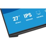iiyama ProLite X2793HSU-B1 27" monitor Zwart (mat), 120 Hz, HDMI, DisplayPort, USB, Audio