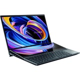 ASUS ZenBook Pro Duo 15 UX582HM-KY012X, 15.6" 2-in-1 Laptop Blauwgrijs, AZERTY, 1 TB, RTX 3060, Win 11 Pro