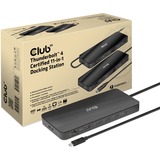 Club 3D Thunderbolt 4 Certified 11-in-1 Docking Station Zwart