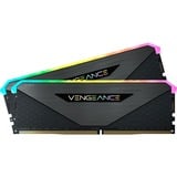 Corsair 32 GB DDR4-3600 Kit werkgeheugen Zwart, CMN32GX4M2Z3600C16, Vengeance RGB RT, XMP 2.0