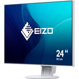 EIZO FlexScan EV2456-WT 24.1" monitor Wit, HDMI, DisplayPort, VGA, DVI-D, 2x USB-A 3.2 (5 Gbit/s), USB-B 3.0