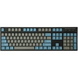 Leopold FC900RBTN/EGBPD, gaming toetsenbord Grijs/blauw, US lay-out, Cherry MX Brown, Fullsize, PBT Double Shot, Bluetooth 5.1