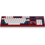 Leopold FC900RR/EWBPD(R), gaming toetsenbord Rood/wit, US lay-out, Cherry MX Red