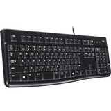 Logitech Keyboard K120, Toetsenbord Zwart, EU lay-out (QWERTY), Rubberdome, Retail