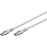 goobay Supersoft USB-C kabel Wit, 2 meter