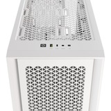 Corsair 4000D RGB AIRFLOW True White midi tower behuizing Wit | 1x USB-A | 1x USB-C | RGB | Tempered Glass