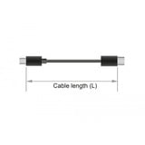 DeLOCK USB-C (male) naar USB-C (female) verlengkabel Zwart, 1,5 meter