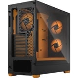 Fractal Design Pop Air RGB Orange Core TG Clear Tint midi tower behuizing Zwart/oranje | 2x USB-A | RGB | Window