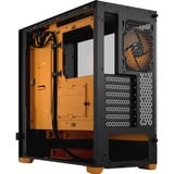 Fractal Design Pop Air RGB Orange Core TG Clear Tint midi tower behuizing Zwart/oranje | 2x USB-A | RGB | Window