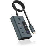 ICY BOX IB-HUB1454-C31 usb-hub Grijs/blauwgrijs