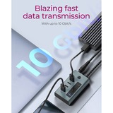 ICY BOX IB-HUB1454-C31 usb-hub Grijs/blauwgrijs