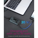 ICY BOX IB-HUB1454-C31 usb-hub Grijs/blauwgrijs