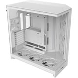 NZXT H9 Flow RGB+ midi tower behuizing Wit (mat) | 2x USB-A | 1x USB-C | RGB | Tempered Glass