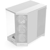 NZXT H9 Flow RGB+ midi tower behuizing Wit (mat) | 2x USB-A | 1x USB-C | RGB | Tempered Glass