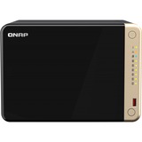 QNAP TS-664-4G nas Zwart, 2x LAN, USB 2.0, USB 3.0, HDMI