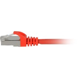 Sharkoon Patchkabel SFTP, RJ-45 met Cat.7a Rood, 1 meter, Ruwe kabel