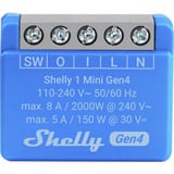 Shelly 1 Mini Gen4 relais Blauw