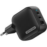 Sitecom 70W GaN Power Delivery oplader Zwart, 2x USB-C, 1x USB-A
