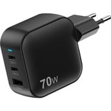 Sitecom 70W GaN Power Delivery oplader Zwart, 2x USB-C, 1x USB-A