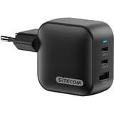 Sitecom 70W GaN Power Delivery wandoplader Zwart