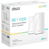 TP-Link Deco BE65 WiFi 7 Mesh Tri-Band 2-Pack mesh router Wit, 2 stuks