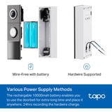 TP-Link Tapo D235 deurbel Zwart