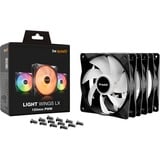 be quiet! Light Wings LX 120mm PWM Triple Pack case fan Zwart, 4-Pin PWM, LED, 3 stuks
