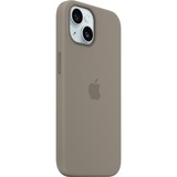 Apple Siliconenhoesje met MagSafe voor iPhone 15 telefoonhoesje bruin