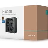 DeepCool PL800D, 800 Watt voeding  Zwart, 3x PCIe