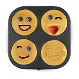 Domo Pannenkoekenplaat Emoji pannenkoekmaker Zwart