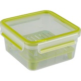 Emsa Emsa CLIP & GO Sandwichbox XL lunchbox Transparant/groen, 1,3 l, met roosterinzet voor 2e niveau