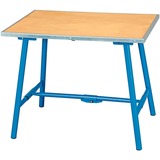 GEDORE Inklapbare werkbank blauw/houtkleur